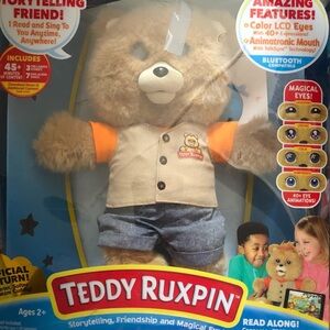 Interactive Storytelling Bear - Brown and Orange